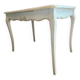 Table with solid cream oak through drawer