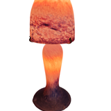 Lampe champignon en verre marmoréens 1930/1950