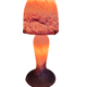 Lampe champignon en verre marmoréens 1930/1950