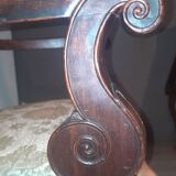 Paire de fauteuils Restauration en acajou