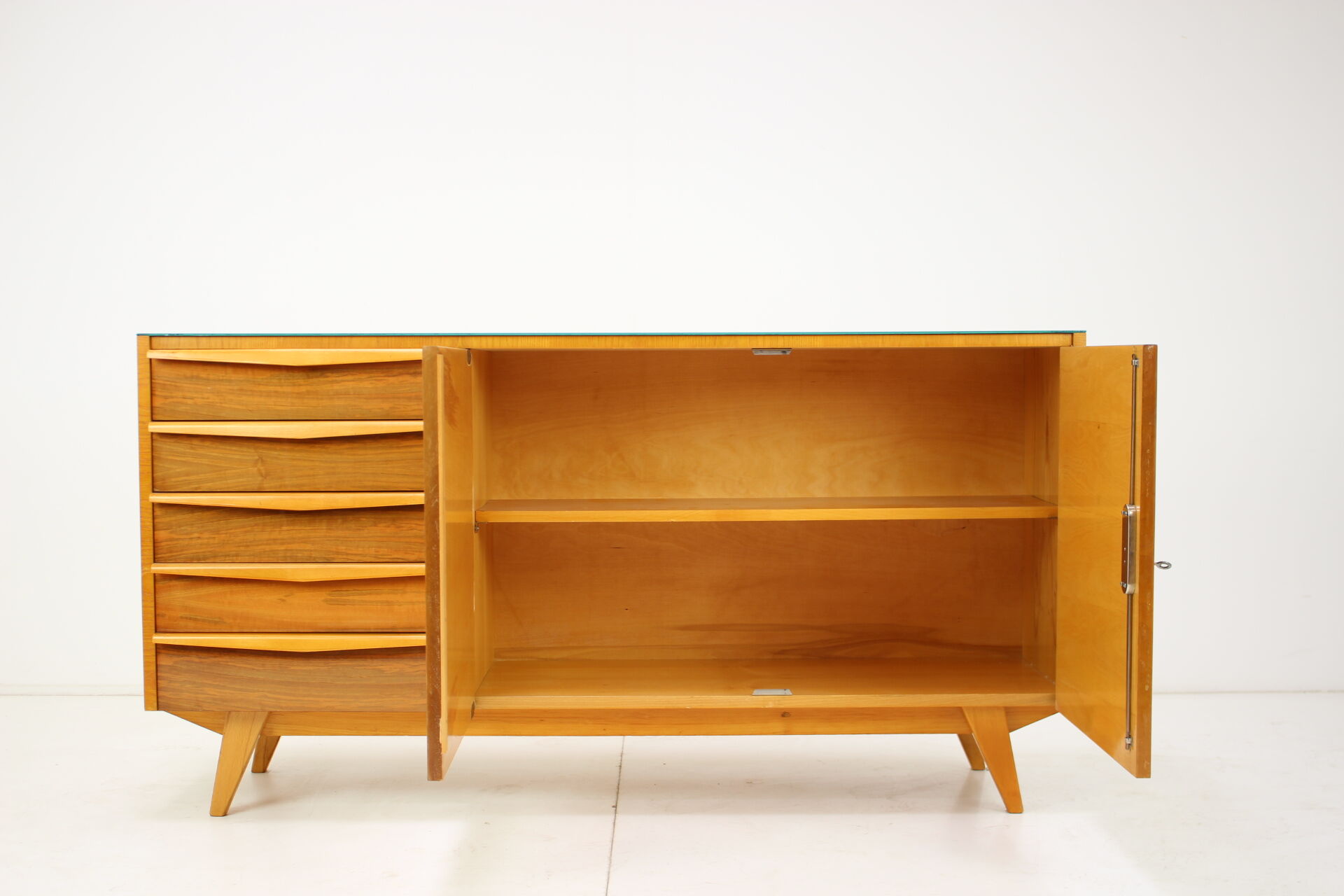 Mid-century upcycled sideboard on high gloss, 1960's