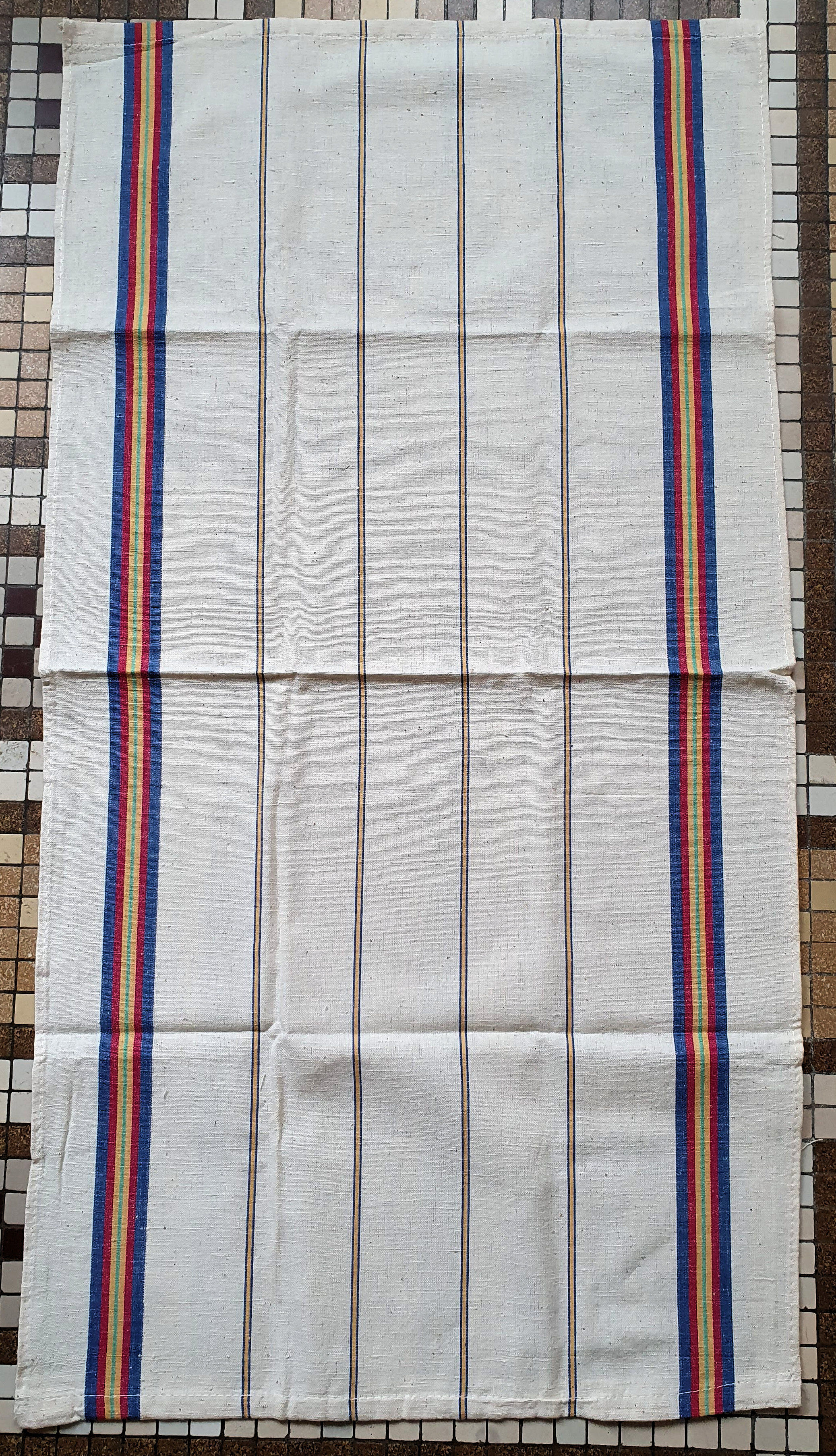 Set of vintage cotton tea towels