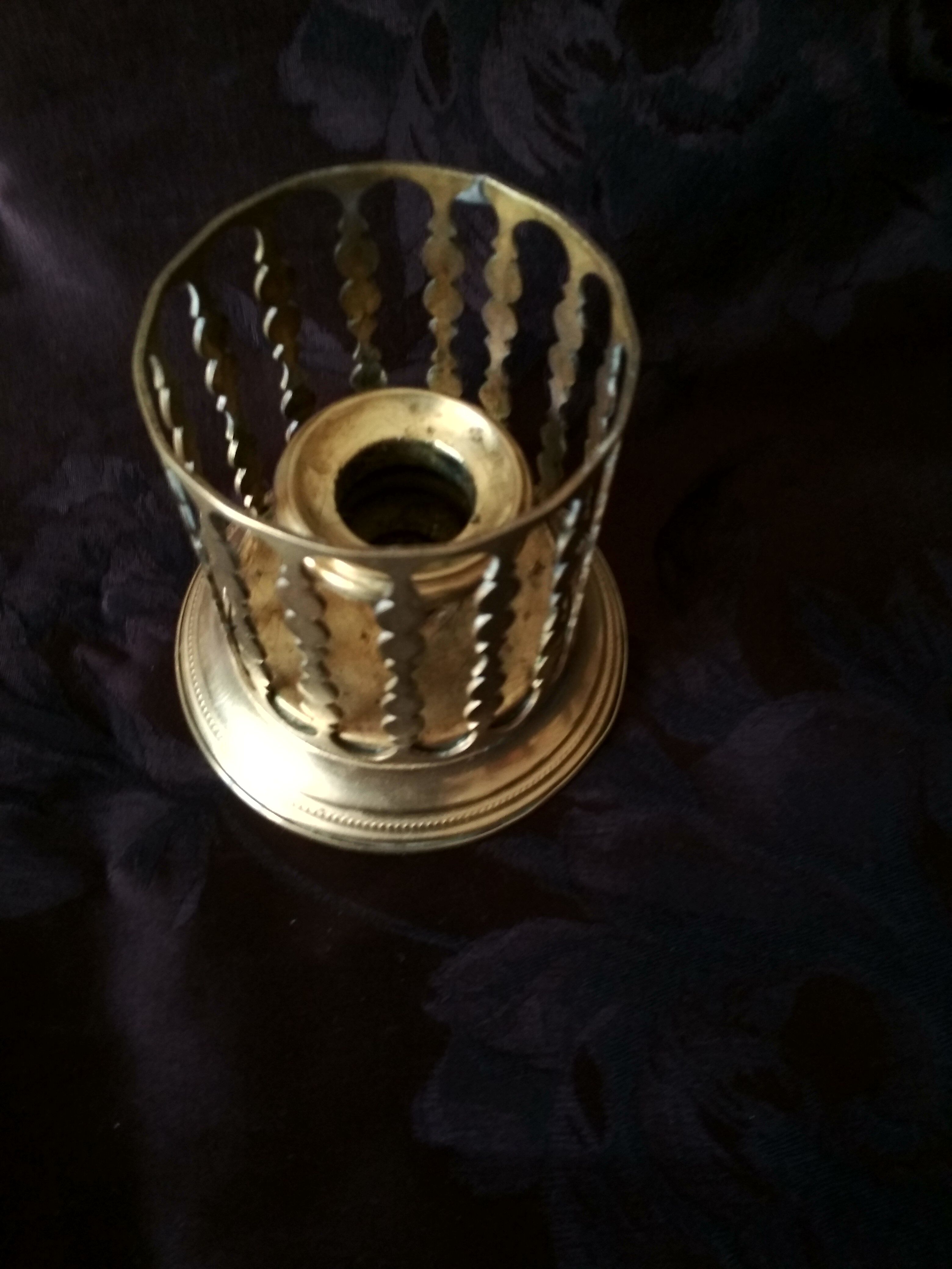 Brass candle holder