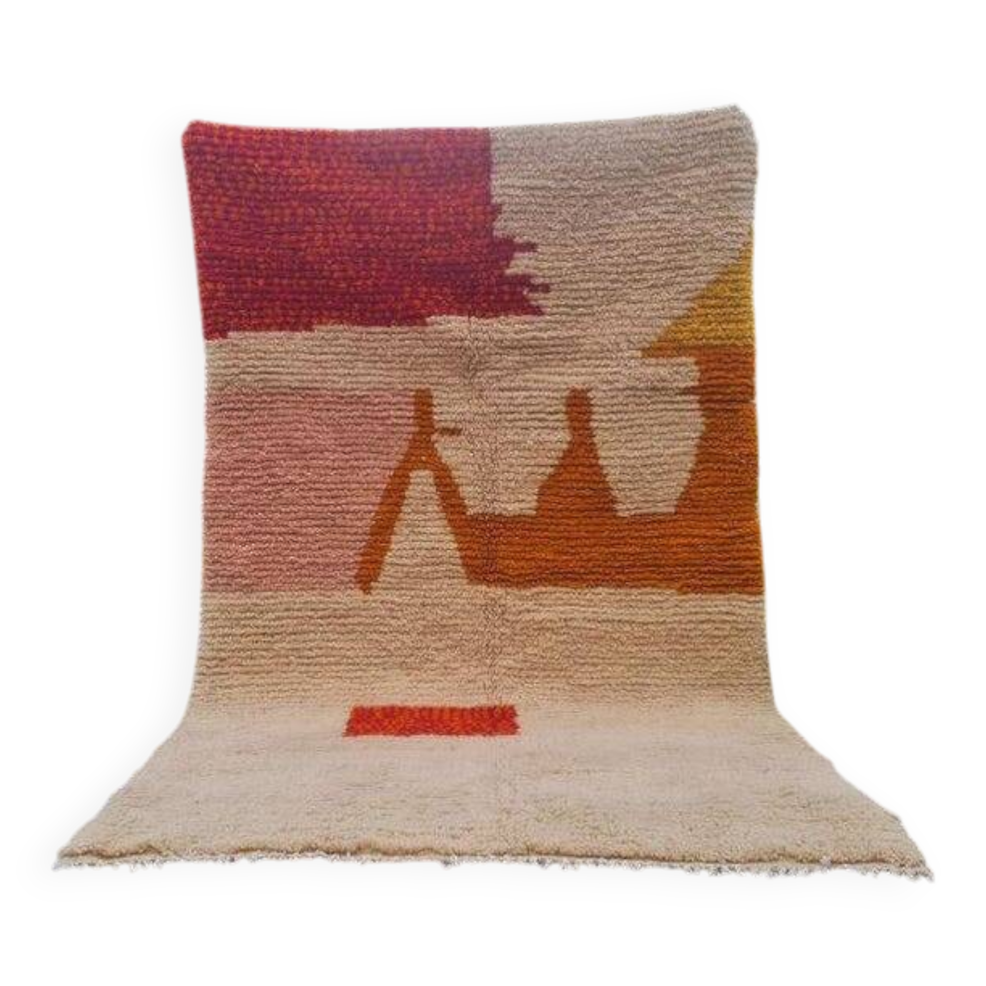 Handmade pure wool rug size 150 x 250 cm