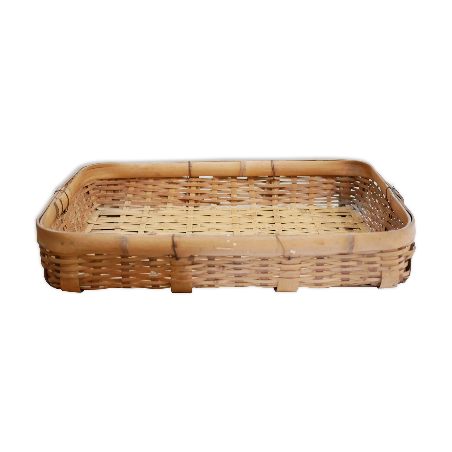 Vintage rattan basket