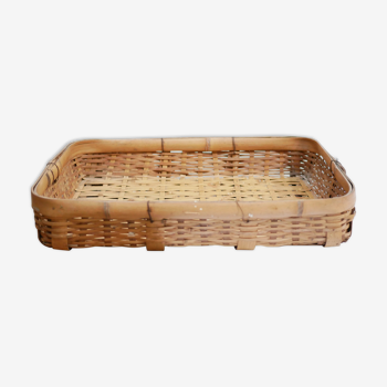 Vintage rattan basket