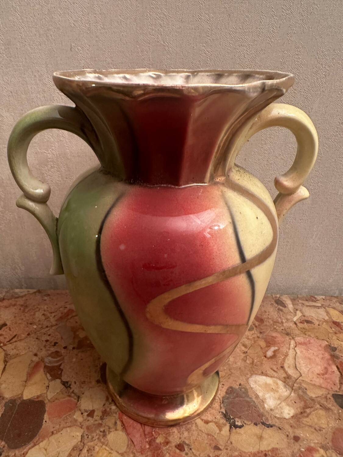 50s vase West Germany ceramics signed Foreign