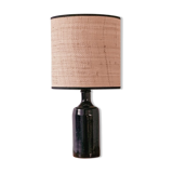 Lampe grès et rabane