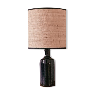 Sandstone and rabane lamp