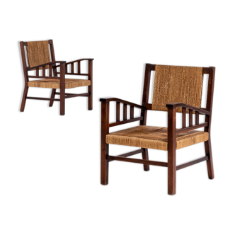 pair of Francis Jordan armchairs