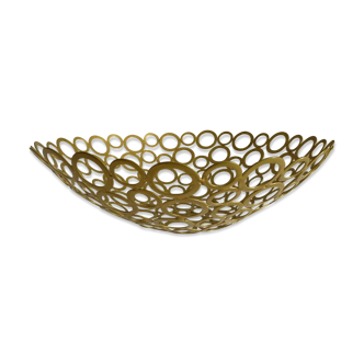 Coupe à fruits en métal des années 60