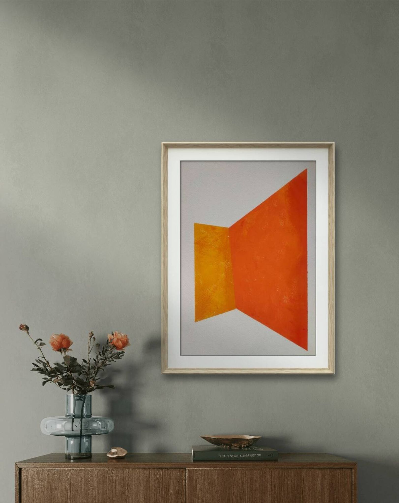 Minimalist geometric painting