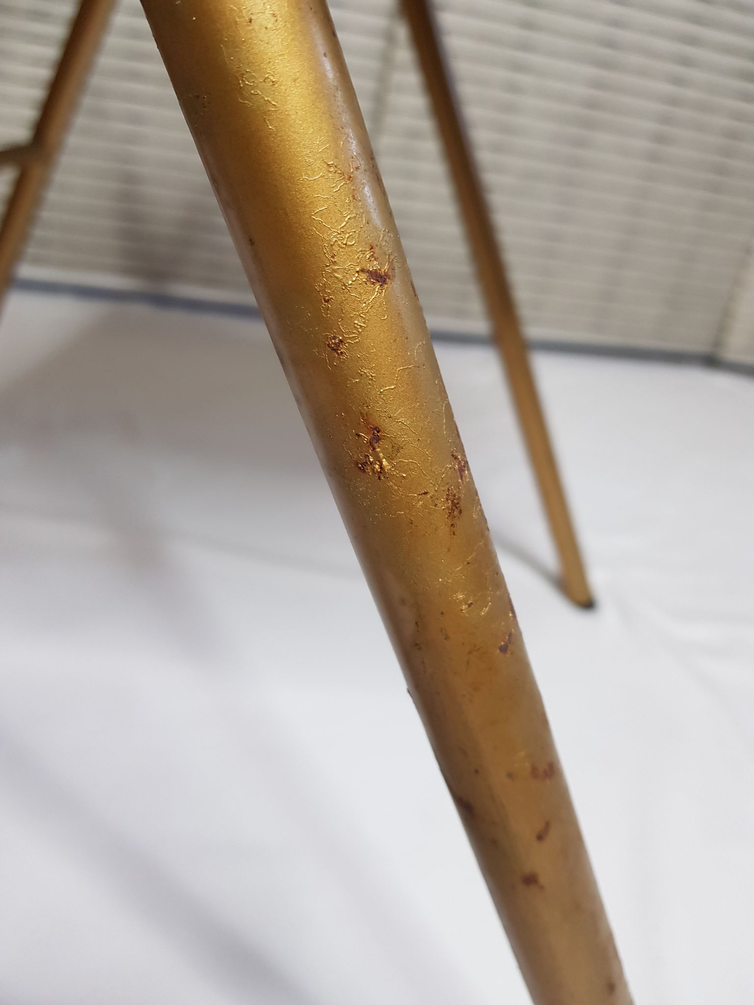Set of 6 Souvignet conference chairs, vintage, in saffron velvet