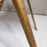 Ensemble de 6 chaises de conférence Souvignet, vintage, en velours safran