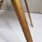 Set of 6 Souvignet conference chairs, vintage, in saffron velvet
