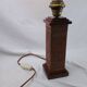 Angel L. Pazmino leather totem lamp 1960 Aztec patterns Style Furniture