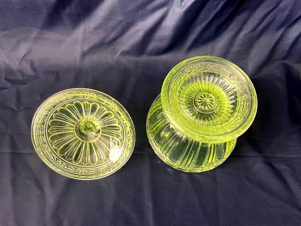 Press glass candy mold ouraline glassware of portieux
