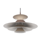 Danish vintage pendant lamp Radius by Erik Balslev, Fog og Morup, 1977