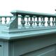 Old grey green high chest of drawers H160