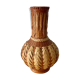 Vase braided natural fibers