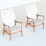 A. Madsen and H. Schubell “Kirsten” lounge chairs Bovenkamp Netherlands 1960