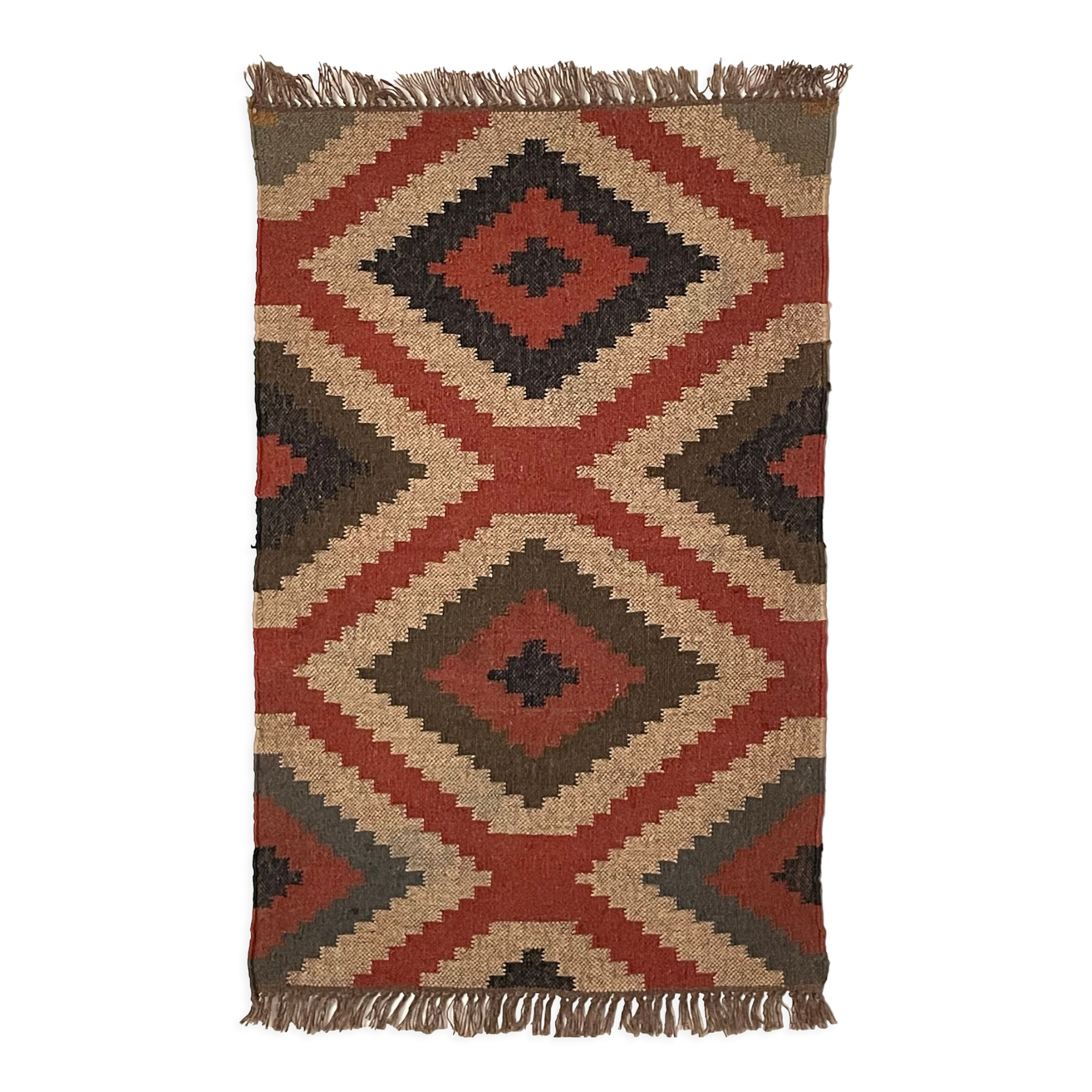 2.5 x 4 jute handwoven kilim runner carpet, rug, 75 x 120 cm