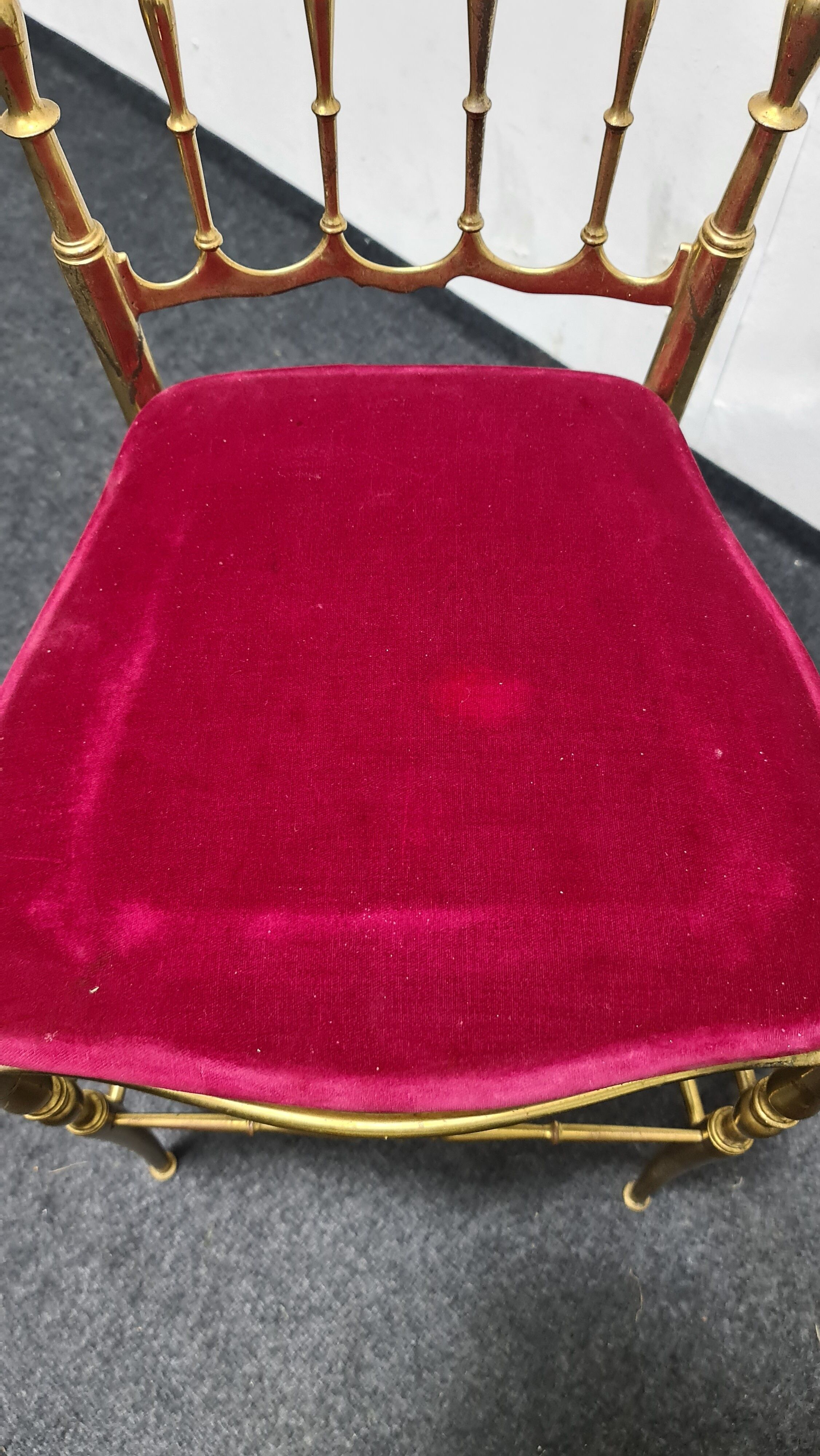 Vintage brass Chiavari chair