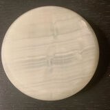 Vintage white onyx ashtray catchall