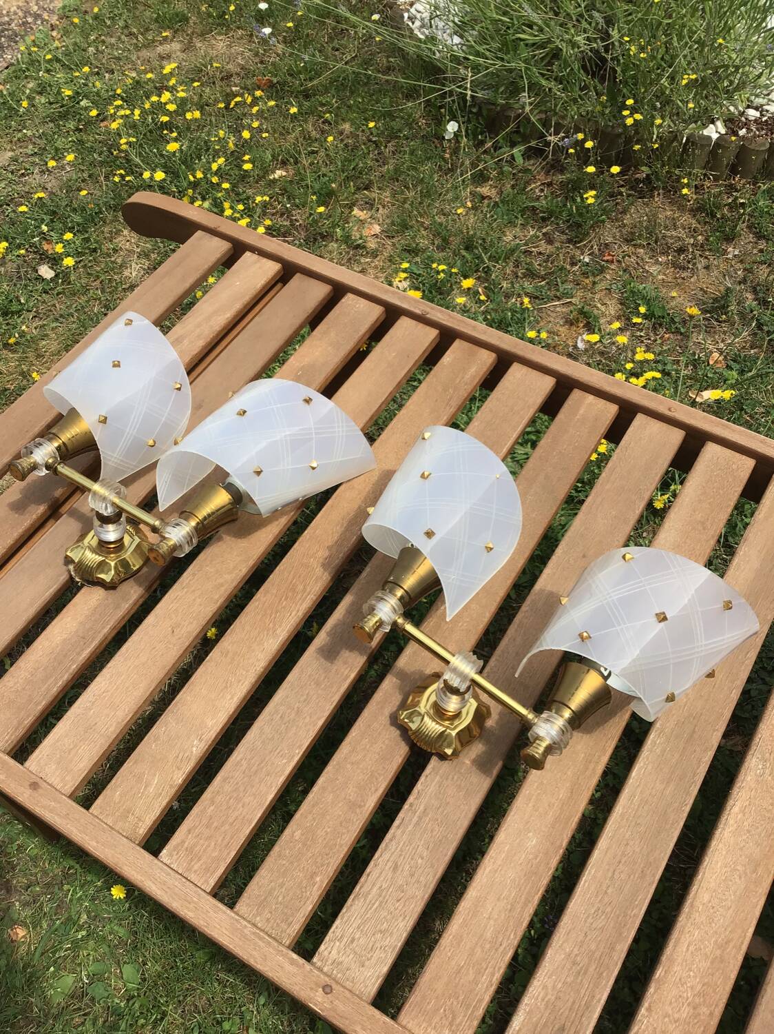 Pair of vintage wall lights