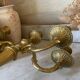 Antique 5-light brass candlestick