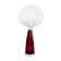 Mid-century modern table lamp with cotton shade Carl Fagerlund Orrefors Sweden