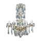 Chandelier, bronze, Louis XV style crystal