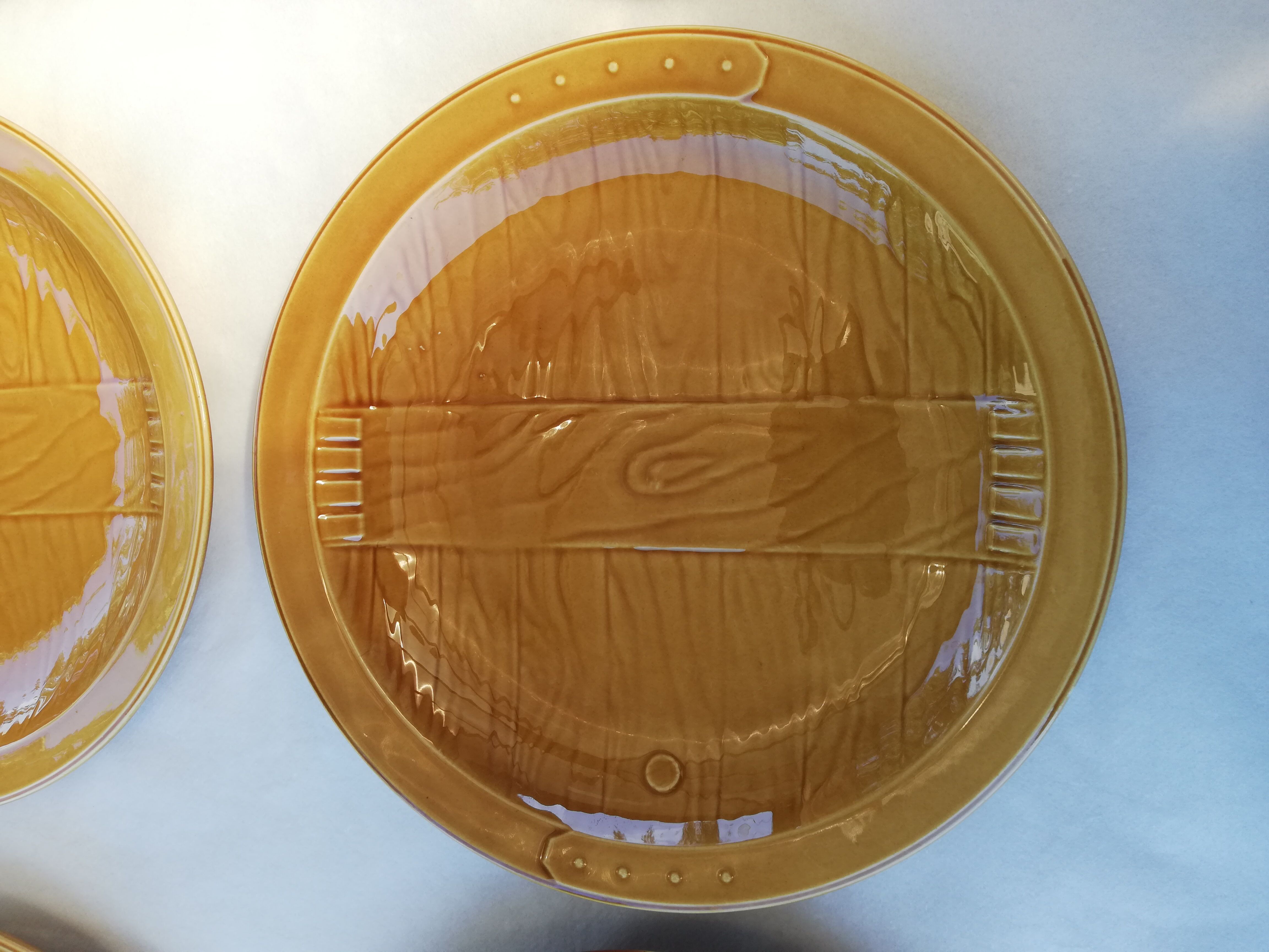 Gien earthenware dinner plates