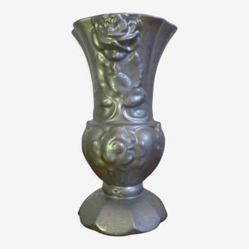 Art Nouveau cast iron vase