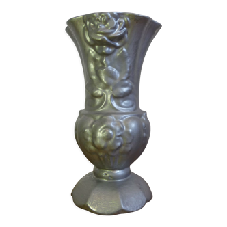 Art Nouveau cast iron vase