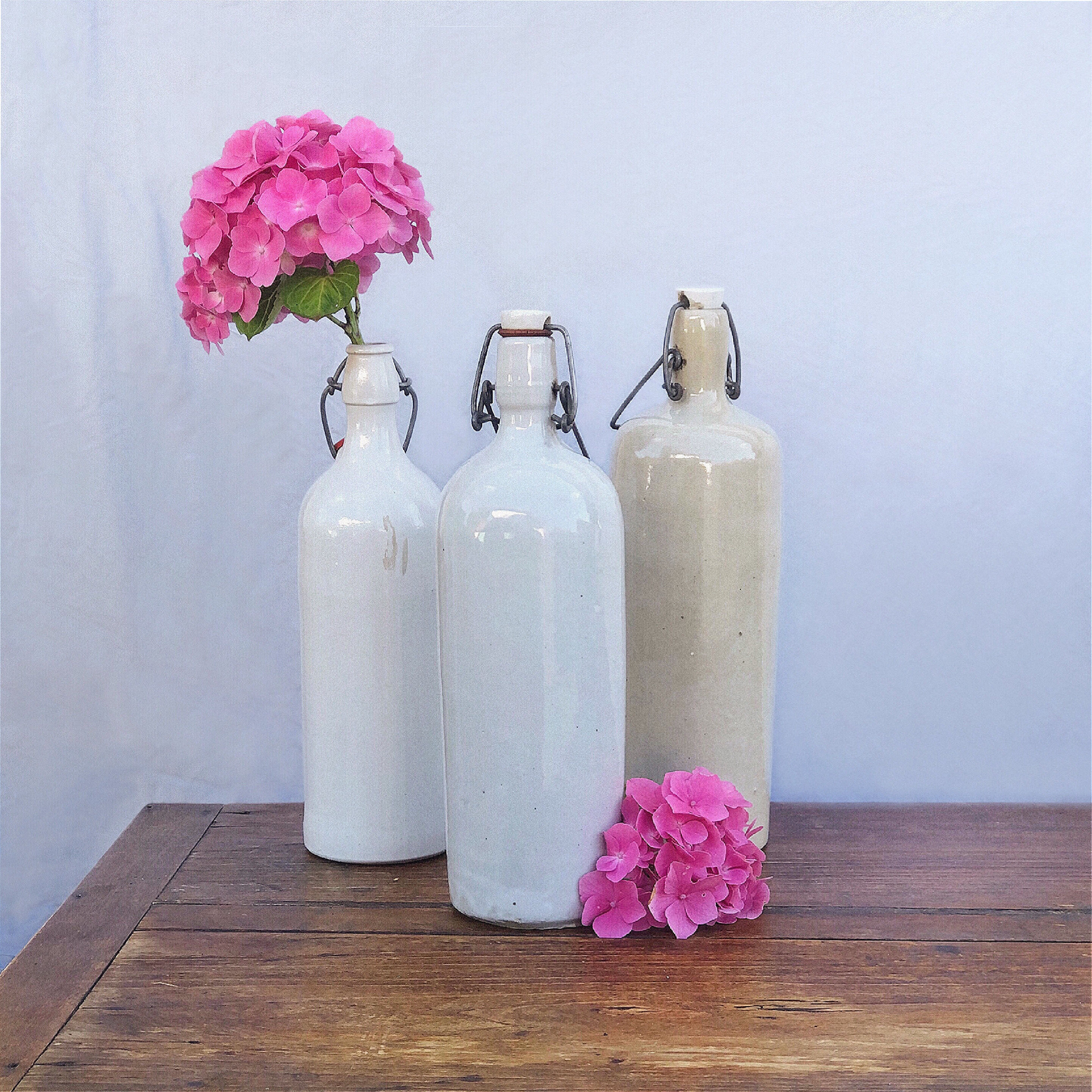 Old sandstone bottles