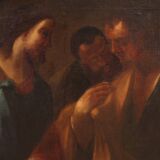Great Italian painting from the 17th century, the Tribute Money