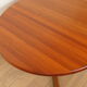 Vintage extendable round dining table | Dyrlund | Solid teak | Danish