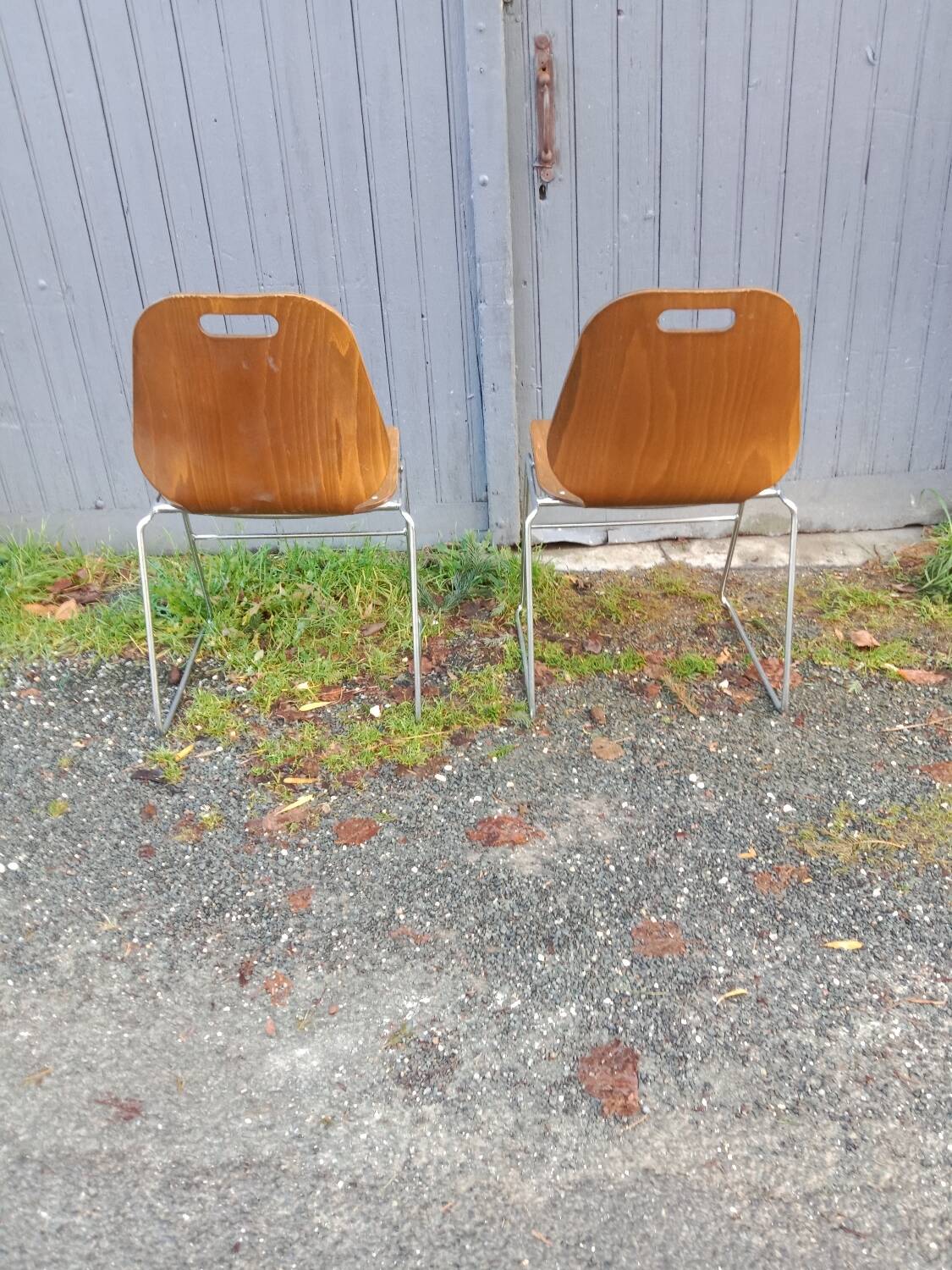 Light wood chairs