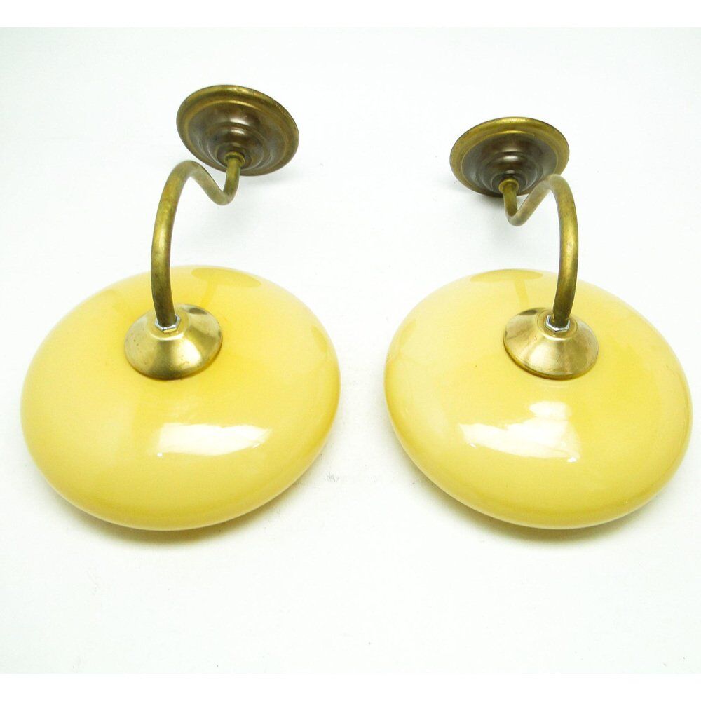 Art Deco sconces, Poland, 1950s, set of 2
