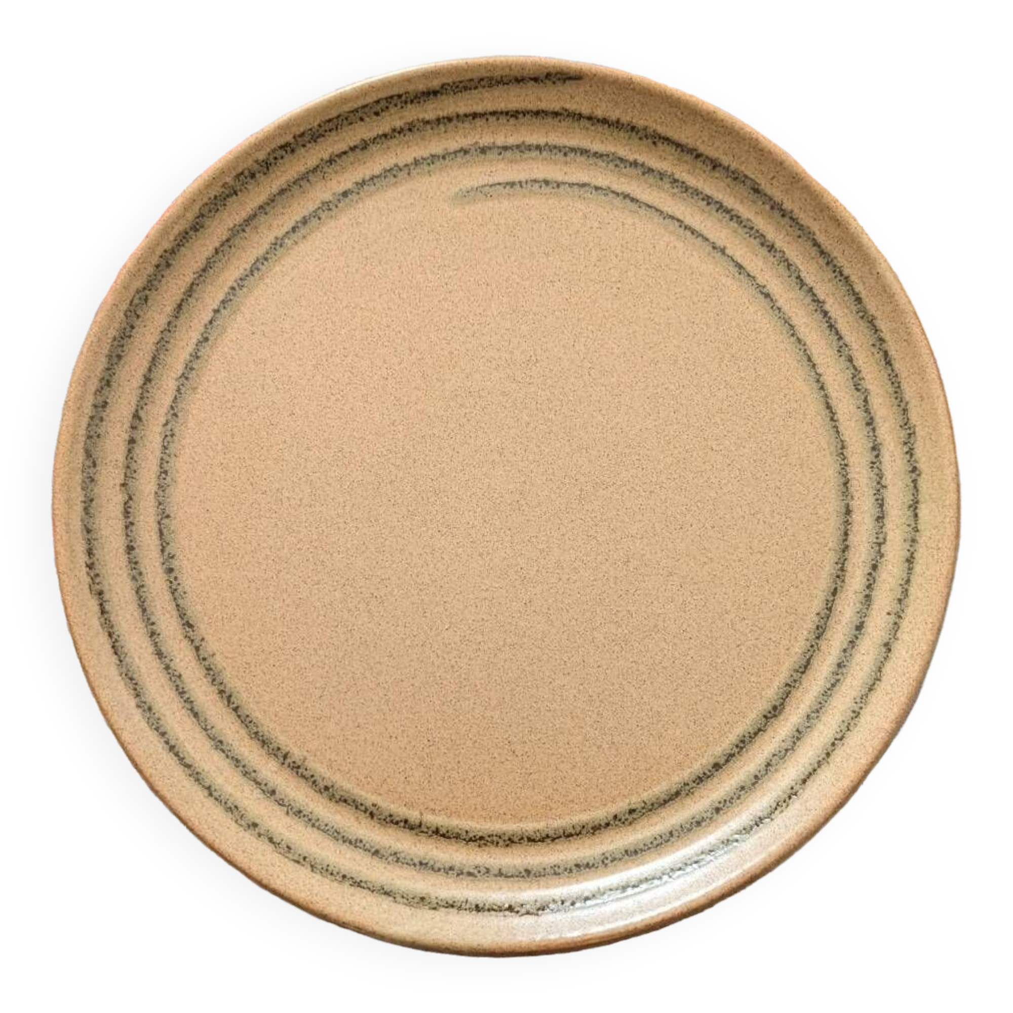 Sarguemines stoneware plate - Artisan d'art