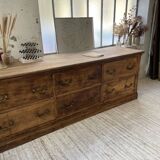 XXL walnut silk loom furniture from the 50s