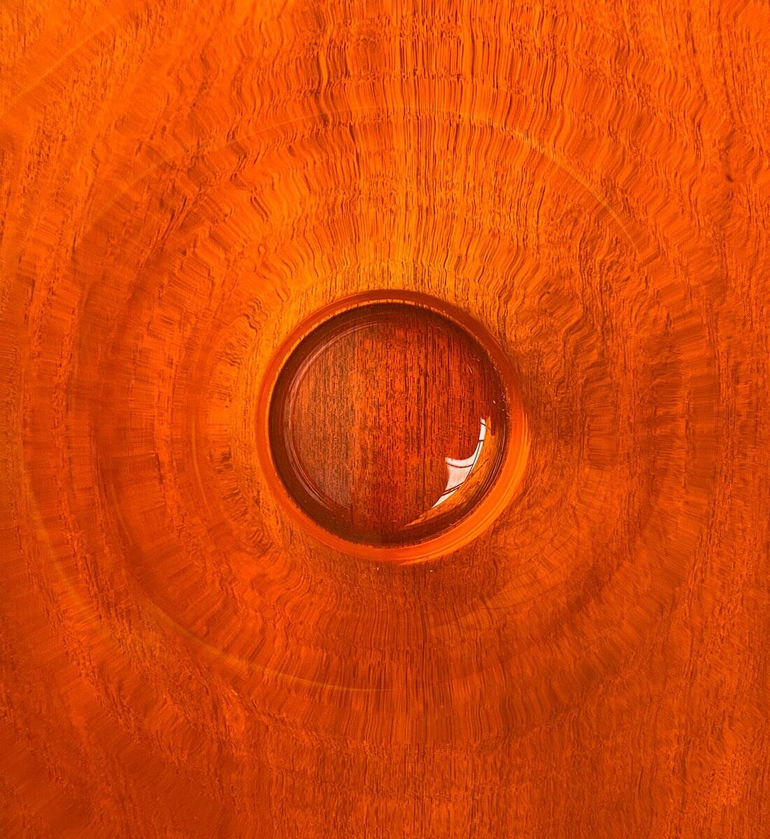 Vintage glass vase by Hysteria, 1980s.