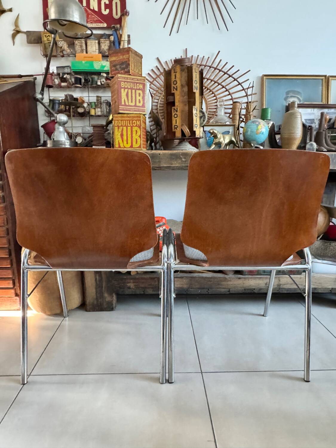 Lot de 4 chaises Pagholz vintage