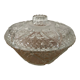 Bonbonnière with cut glass lid