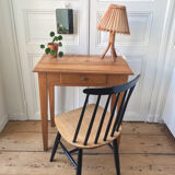 Solid oak table 1 drawer