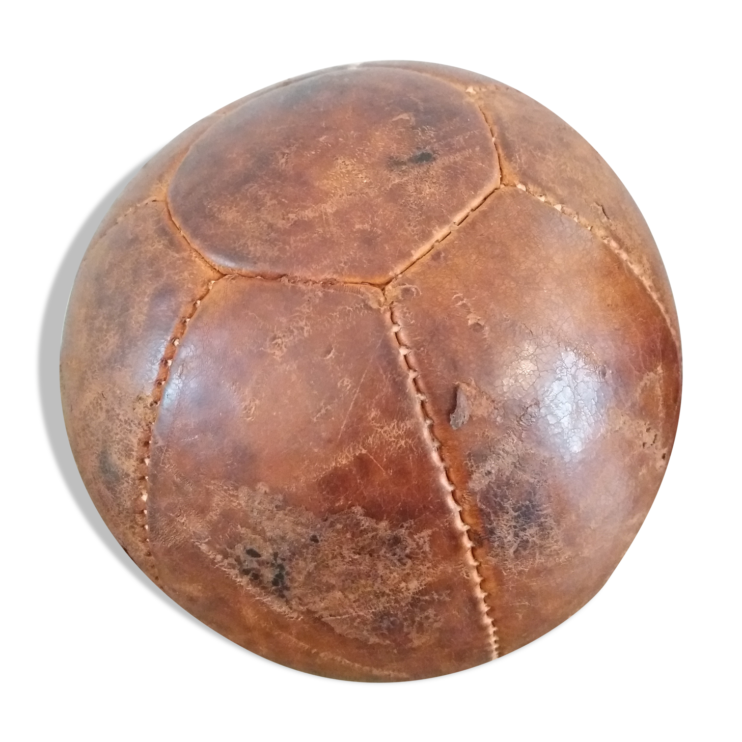 Fitness leather ball