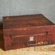 Painted wooden chest