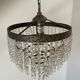 Old ceiling lamp, vintage tassel chandelier