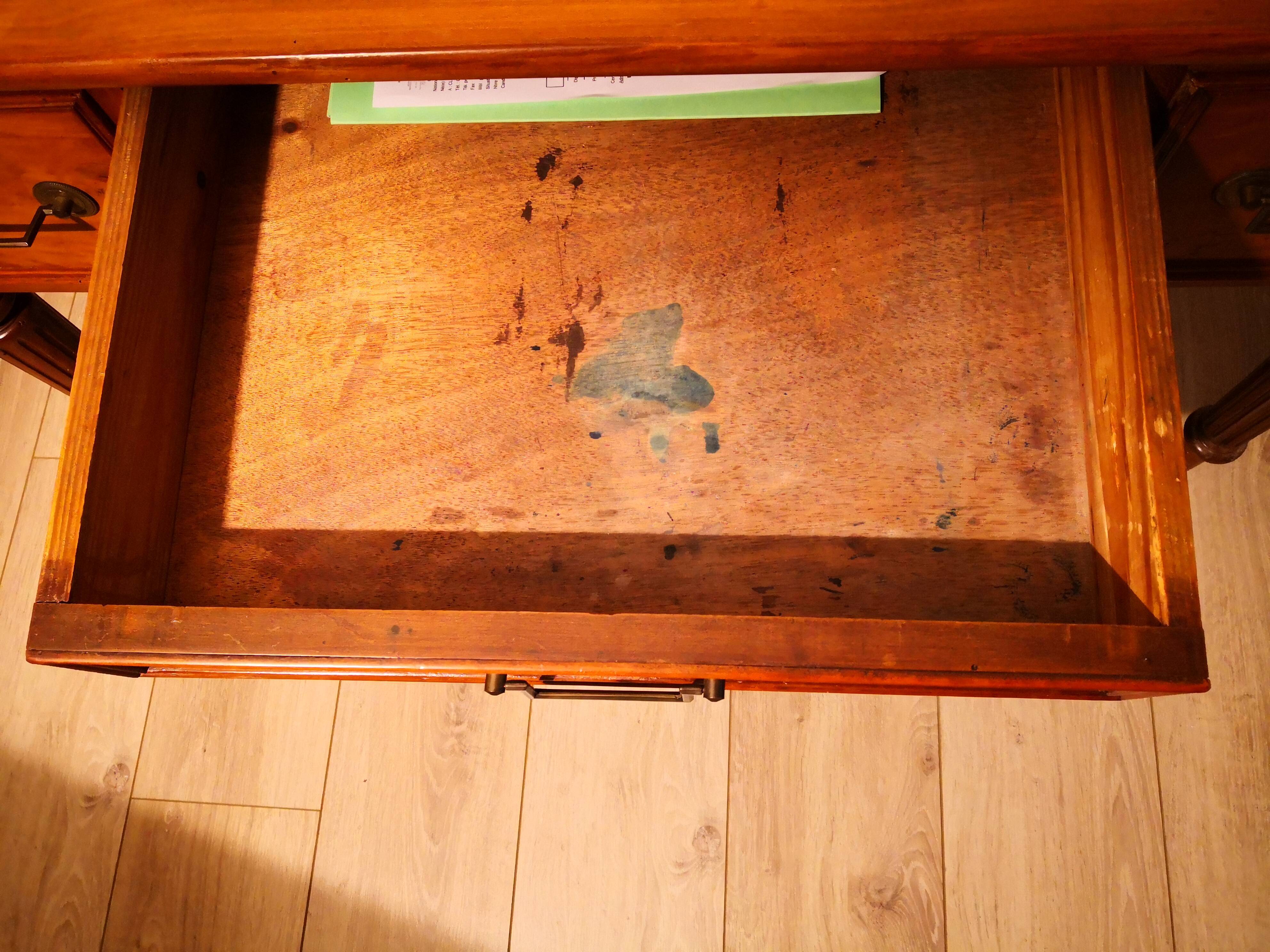 Old executive board-style desk